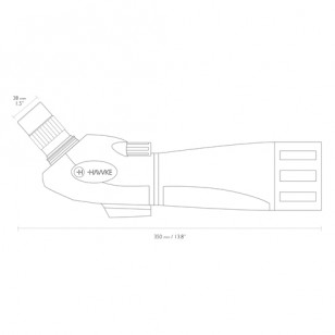 Hawke Vantage 20-60x60 Spotting Scope รหัส 51100